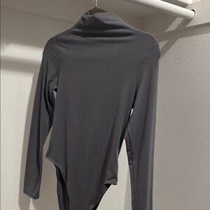 Gray Long Sleeve Bodysuit